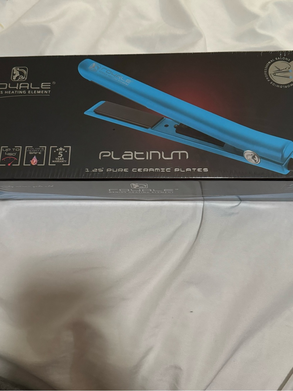 1.25" Ceramic Flat Iron Hair Straightener - Blue